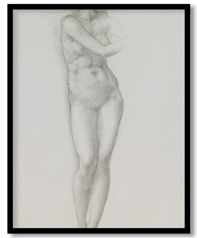 Study For Pygmalion by Edward Burne-Jones (1870)