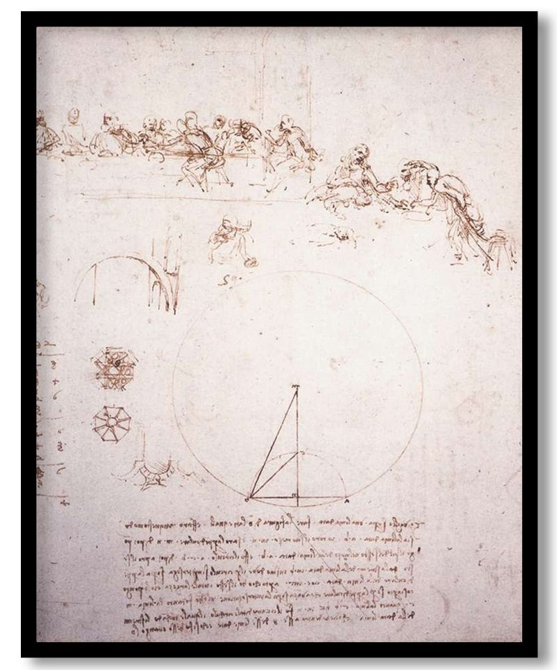 Study For The Last Supper by Leonardo da Vinci (1494)