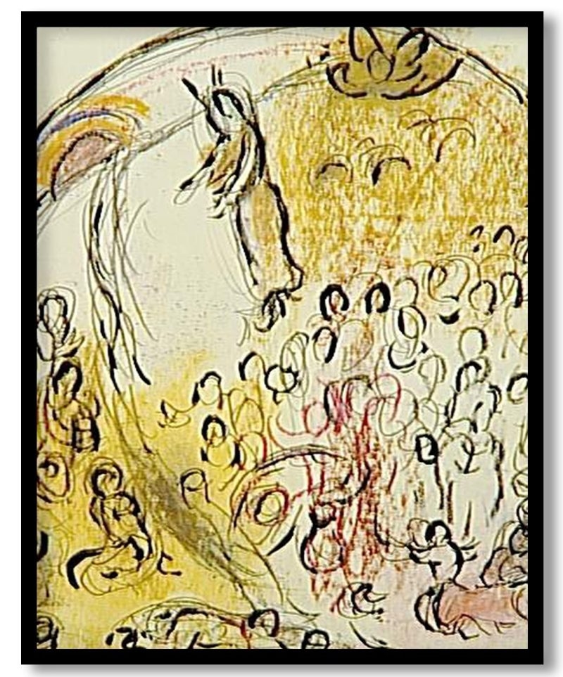 Study To Striking Rock by Marc Chagall (1963)