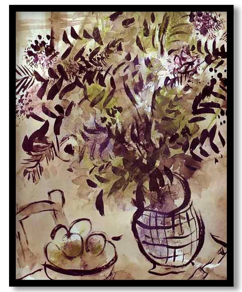 Still Life With Vase Of Flowers by Marc Chagall (Unknown)