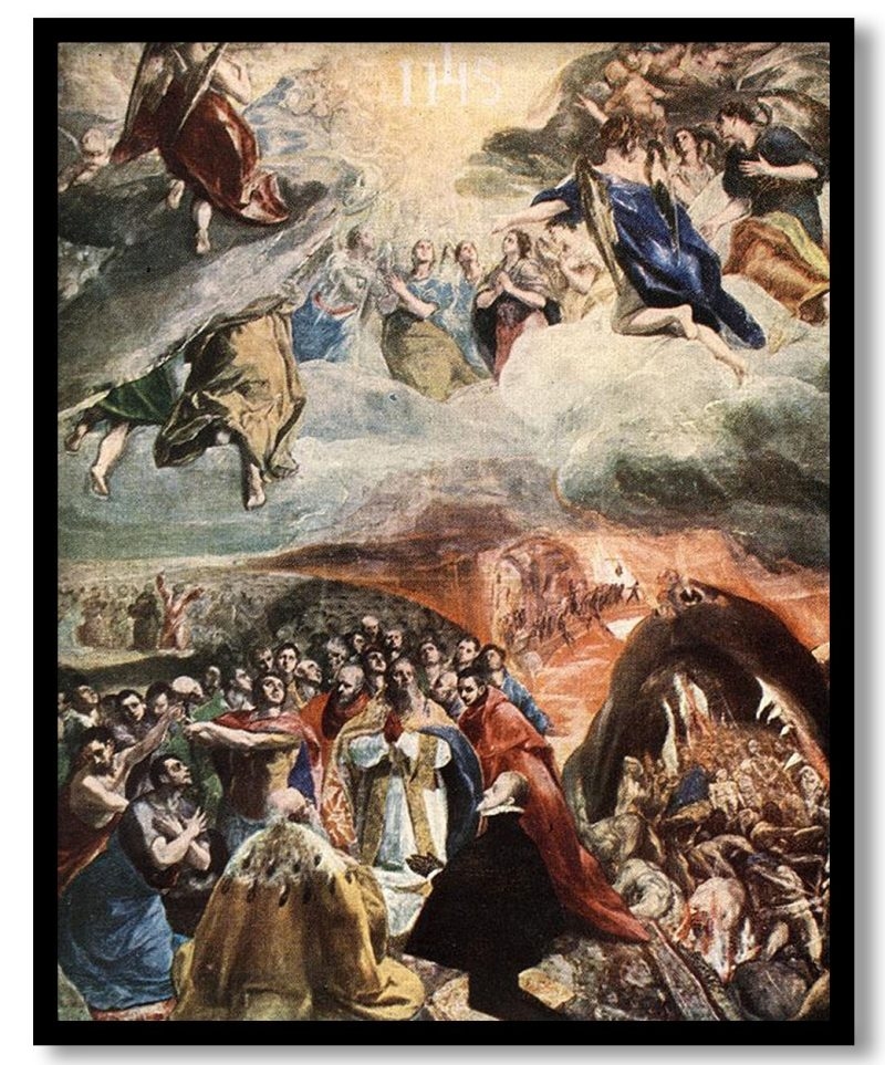 The Adoration Of The Name Of Jesus by El Greco (1580)