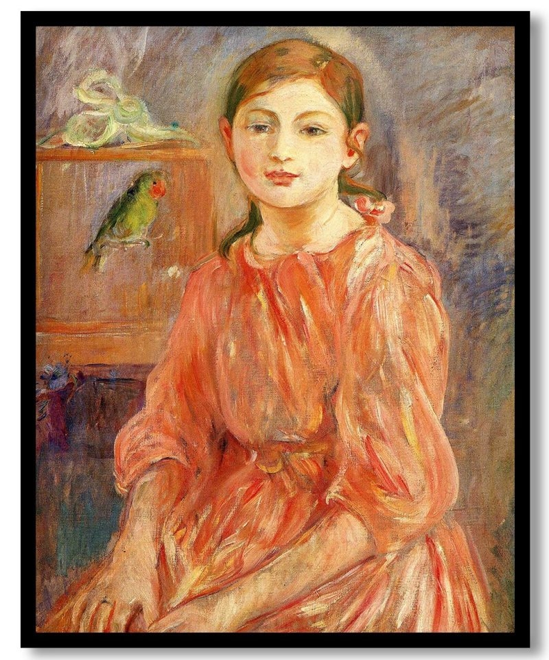 The Artist'S Daughter With A Parakeet by Berthe Morisot (1890)
