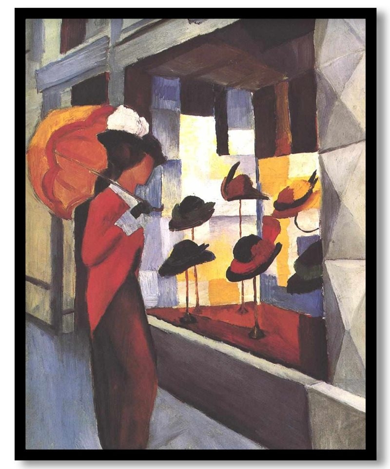 The Hat Shop by August Macke (1913)