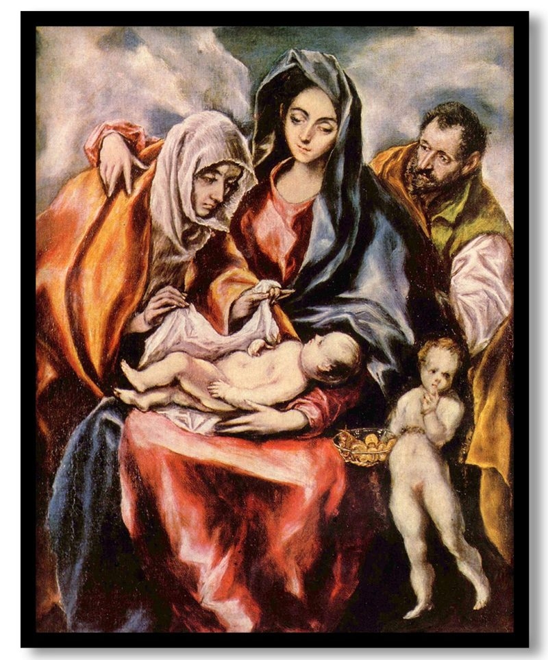 The Holy Family with St. Anne and the Young St. John the Baptist by El Greco (1601)