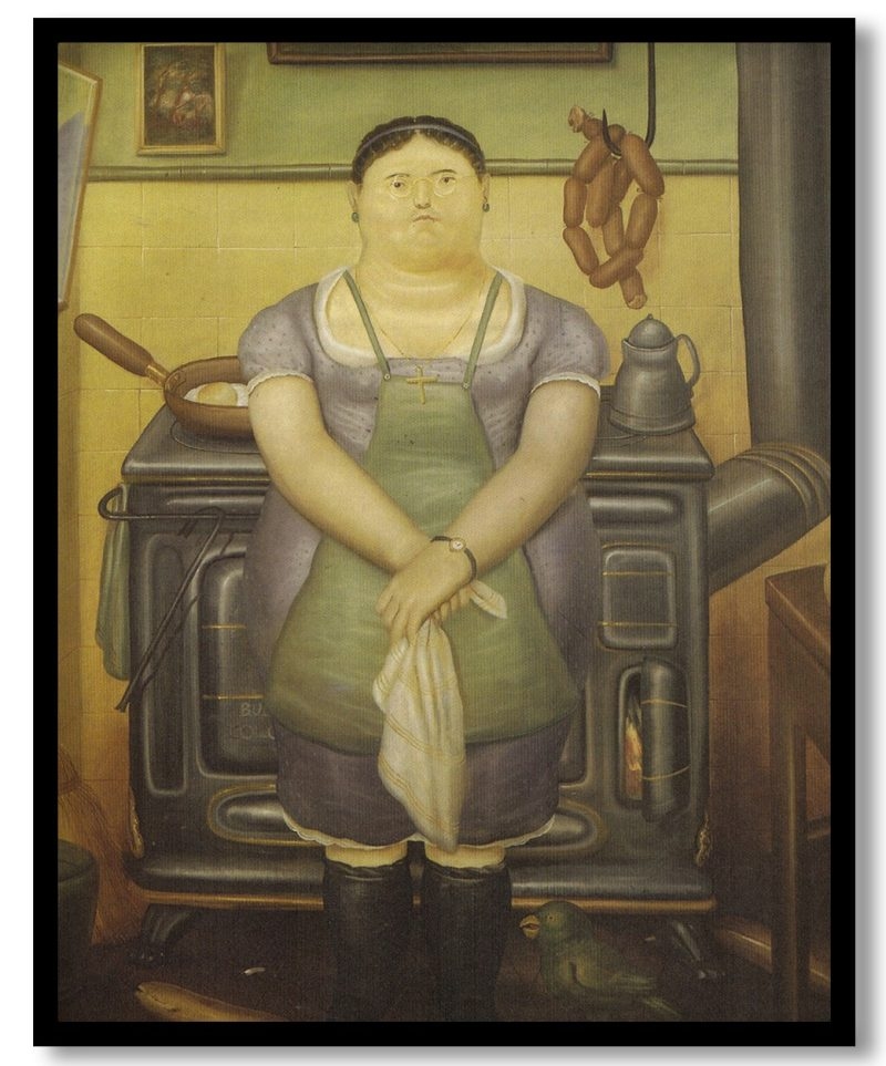 The Maid by Fernando Botero (1974)