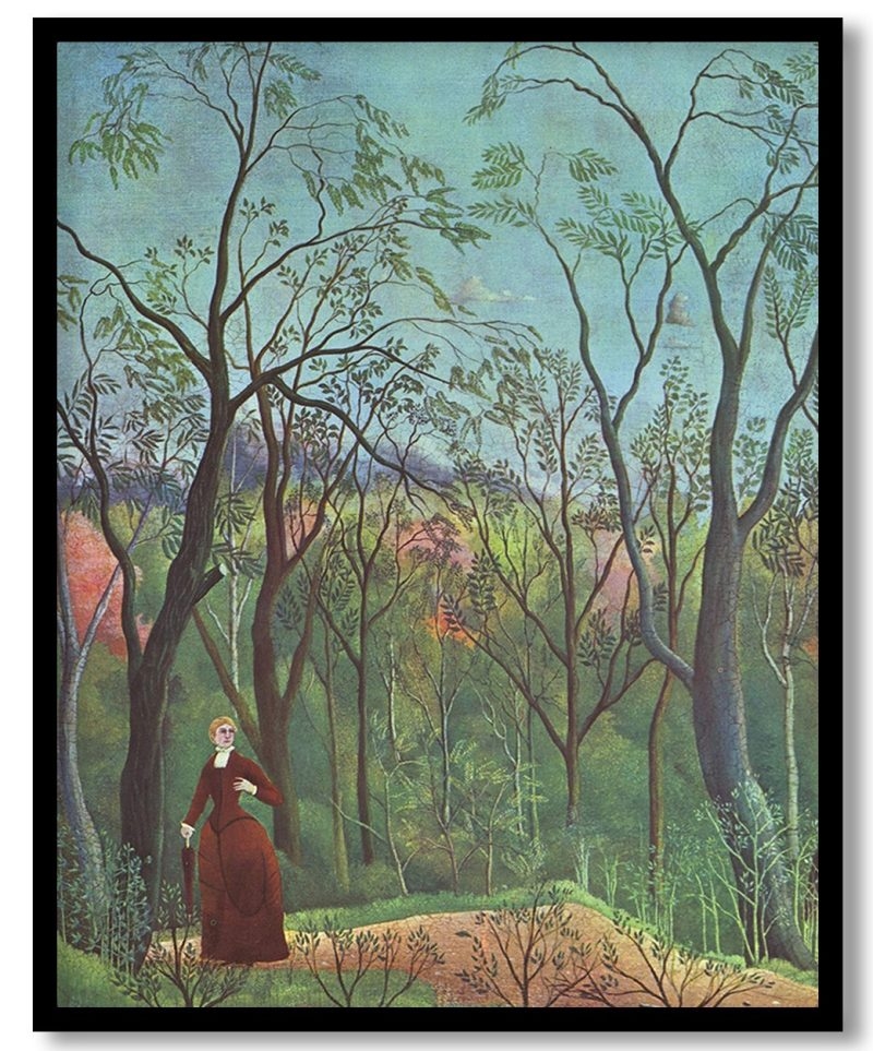 The Walk in the Forest by Henri Rousseau (1886-1890)
