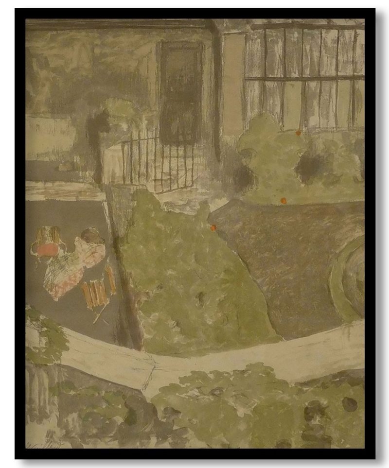 The garden outside the workshop by Edouard Vuillard (1899)