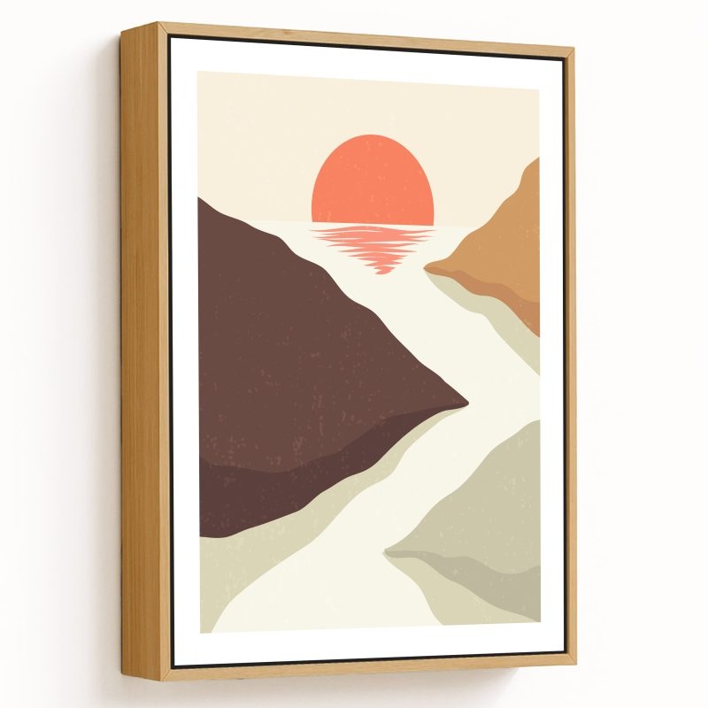 Boho sublime mountain sea sunset