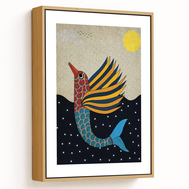 Gond art fish and nature