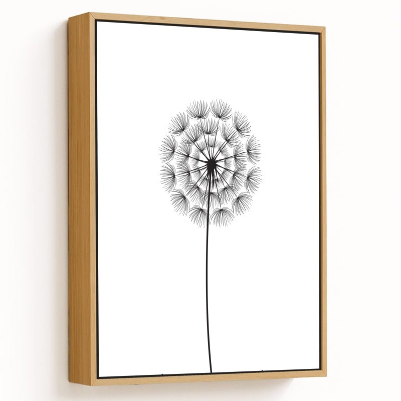 Single dandelion flower