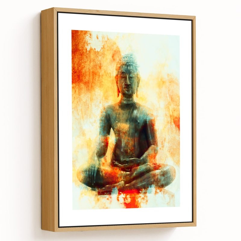 Buddha in grunge look