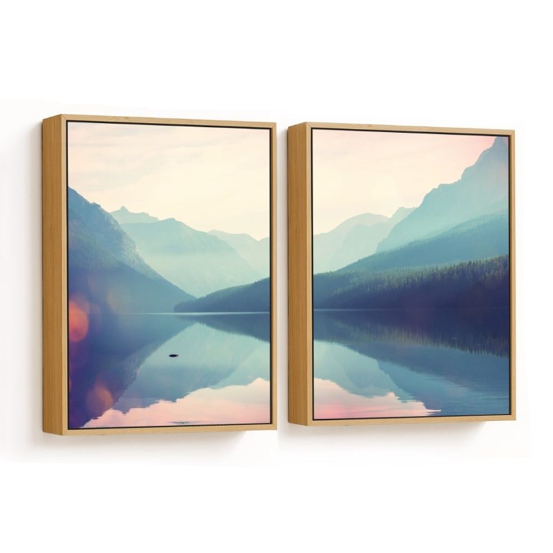 Set of 2 landscape mountain