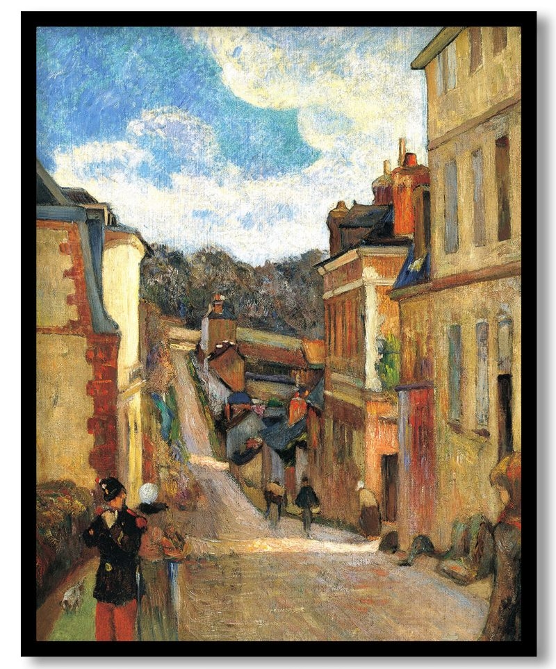 Rue Jouvenet in rouen by Paul Gauguin (1884)