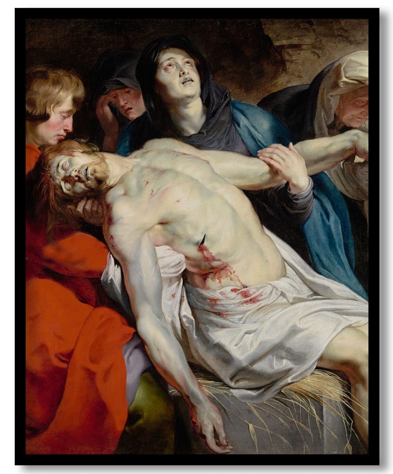 The entombment by Peter Paul Rubens (1612)