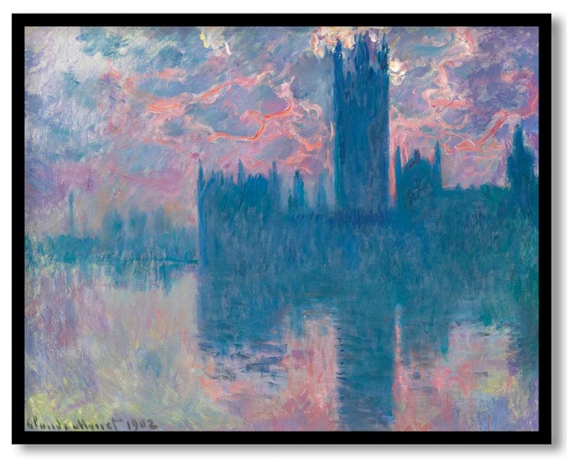 Houses of parliament sunset by Claude Monet (1900-01)
