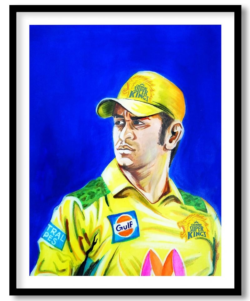 Portrait of MS Dhoni