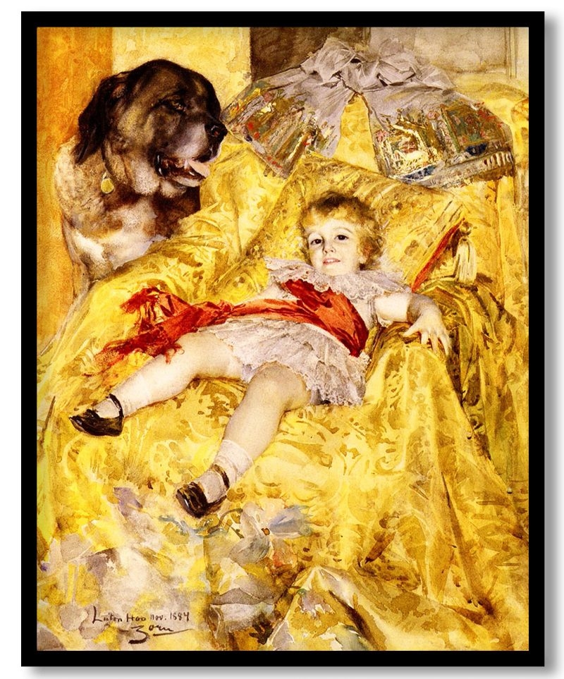 A portrait of a christian de falbe by Anders Zorn (1884)