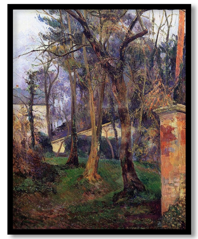 Abandoned garden in rouen by Paul Gauguin (1884)