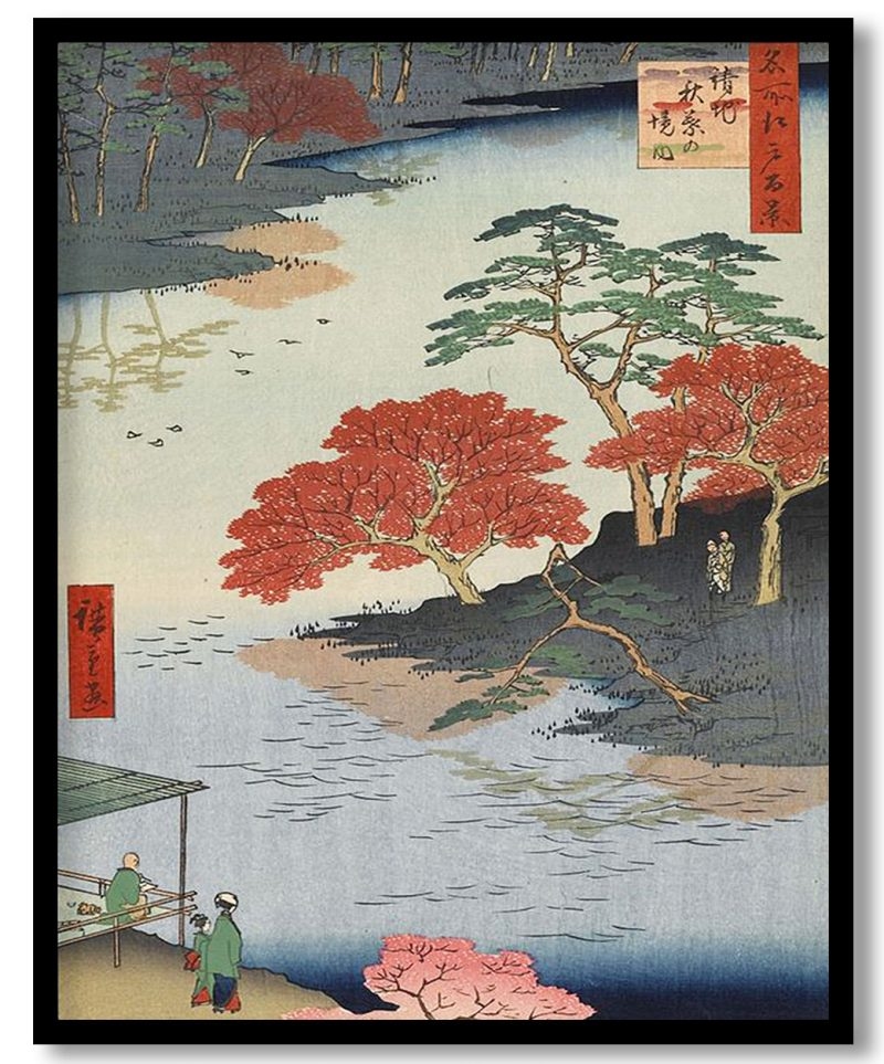 In the akiba shrine at ukeji by Hiroshige (1857)