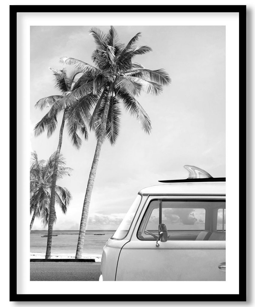 Retro Van At Beach