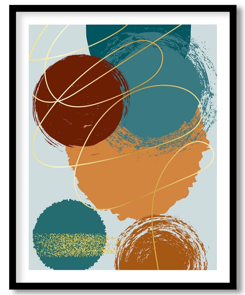 Hand Painted Modern Geometric Shapes