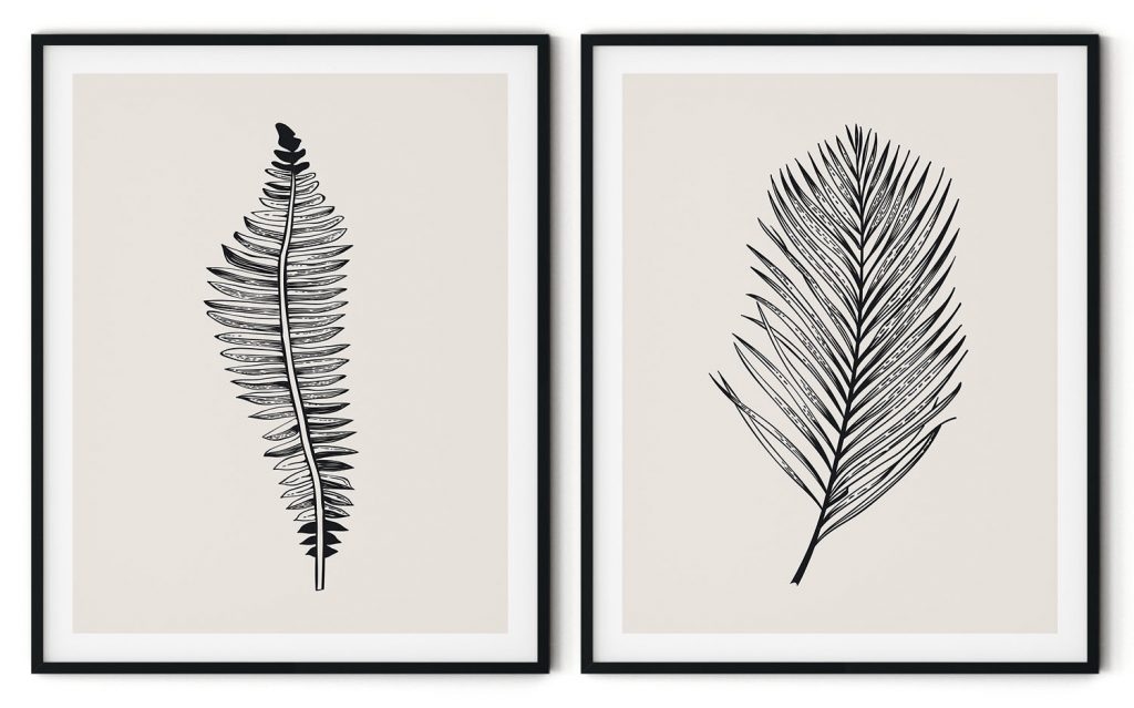 Banana leaves vs fern leaves