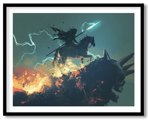 The knight with the lightning spear