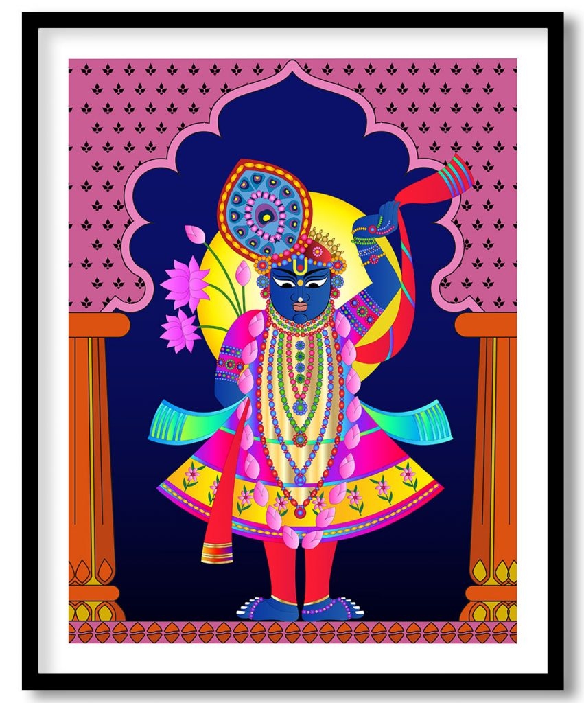 Pichwai painting of shreenathji