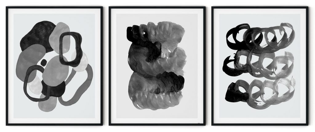 Set of 3 the dark strokes #4