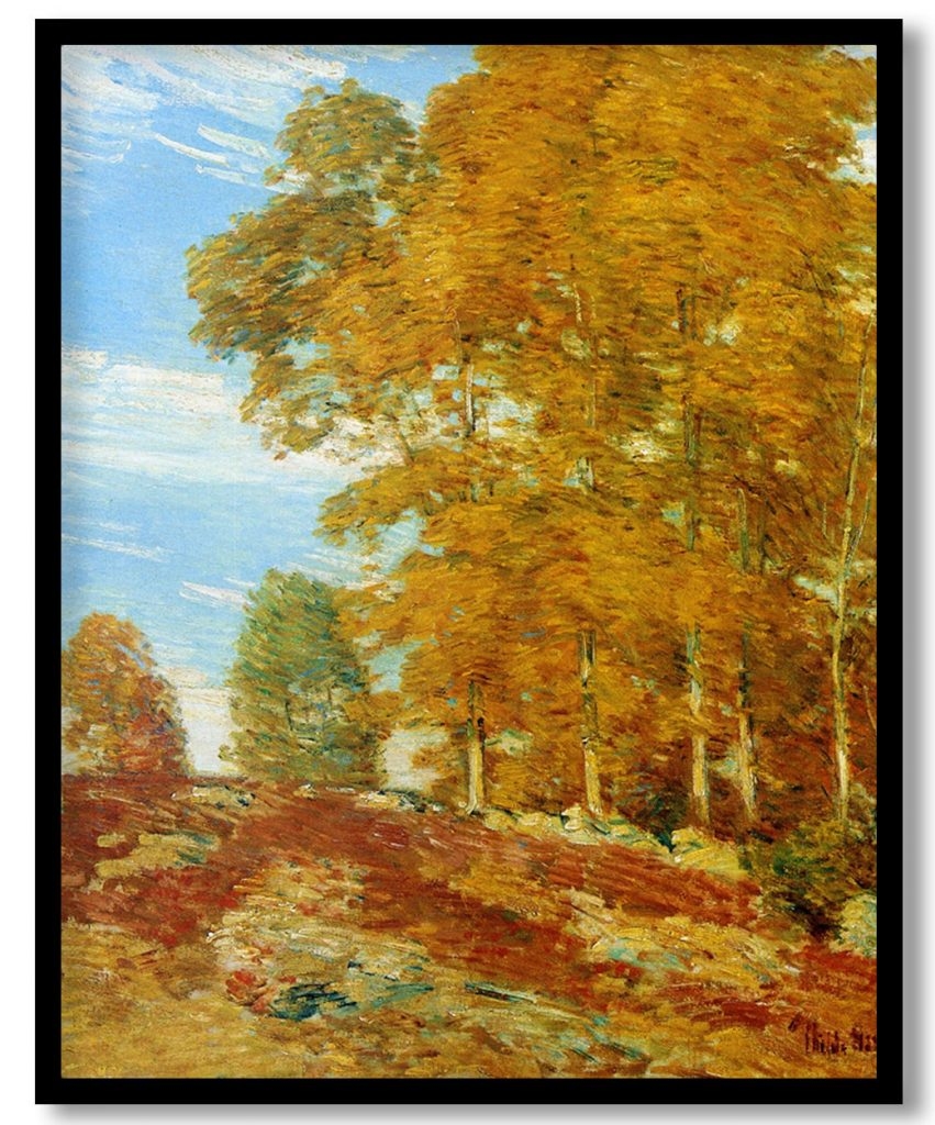 Autumn Hilltop, New England by Childe Hassam (1906)