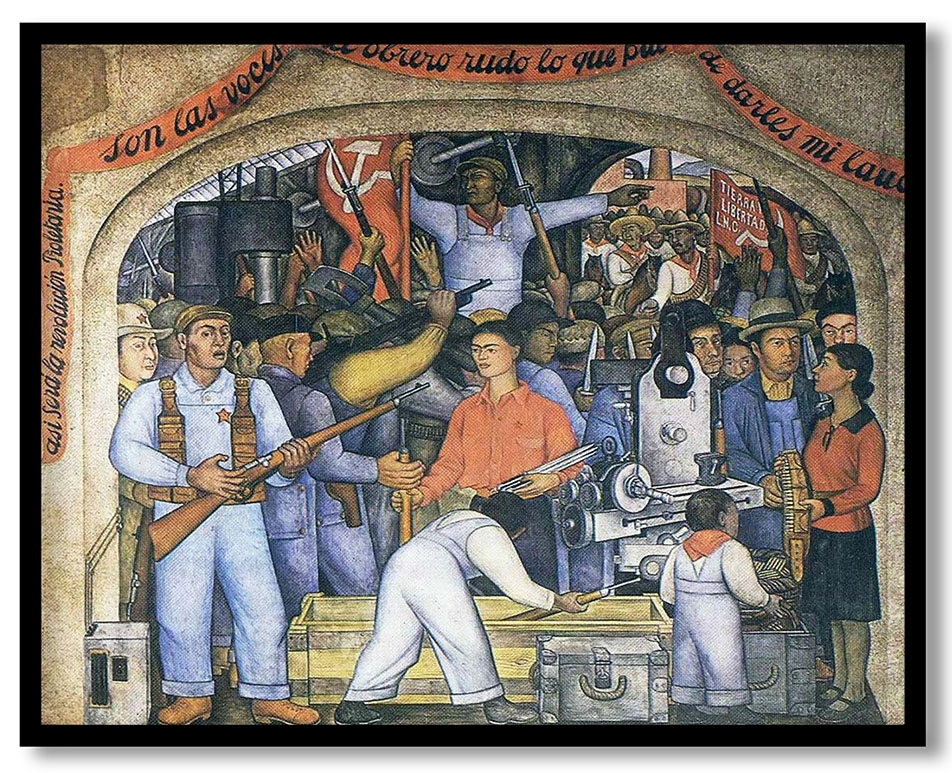 The arsenal by Diego Rivera (1928)