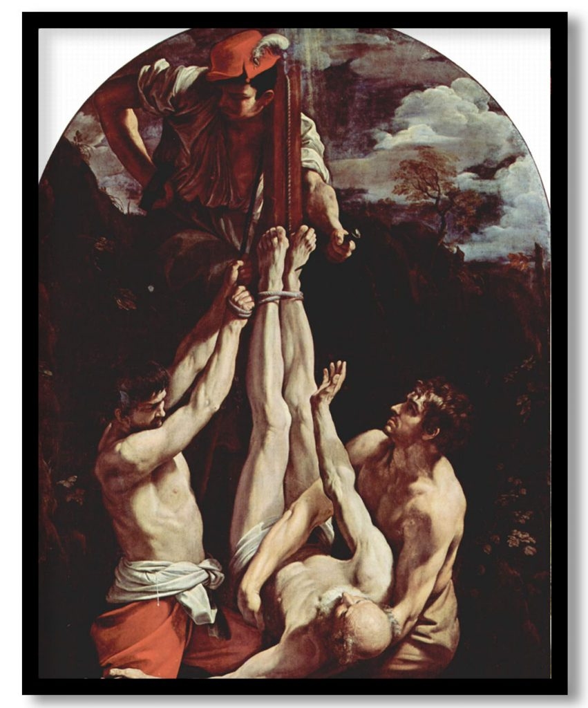 Crucifixion of St. Peter by Guido Reni (1604-1605)