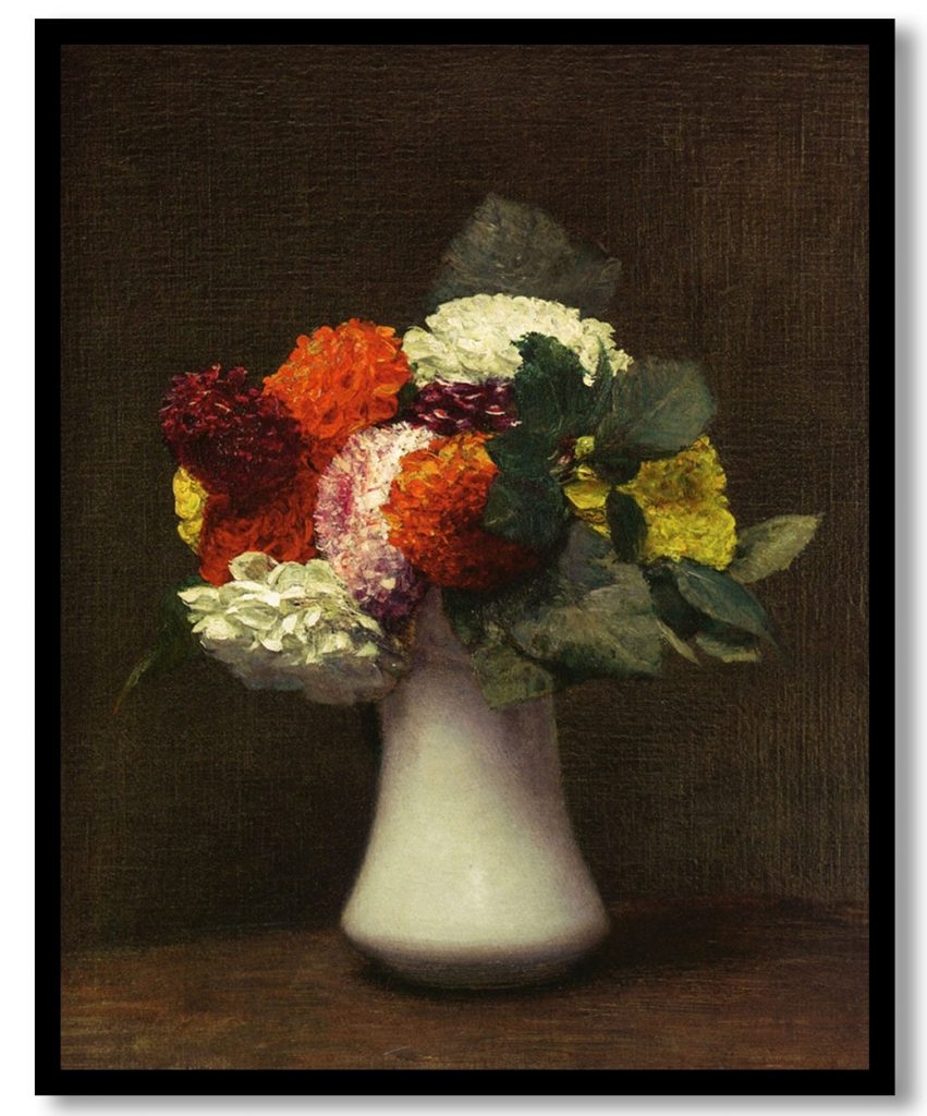 Dahlias by Henri Fantin Latour (1872)