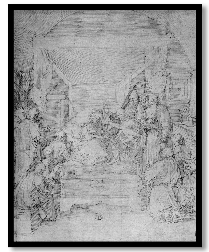 Death of the Virgin by Albrecht Durer (1508-1510)