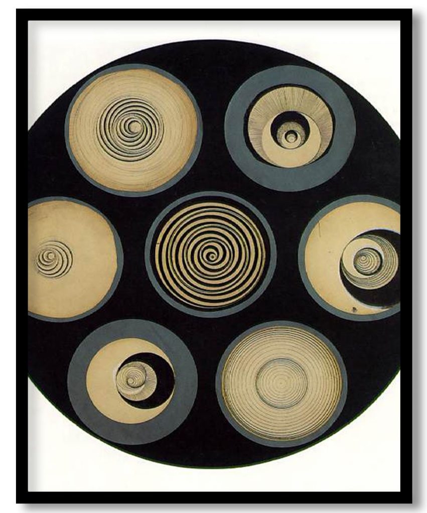 Disks Bearing Spirals by Marcel Duchamp (1923)