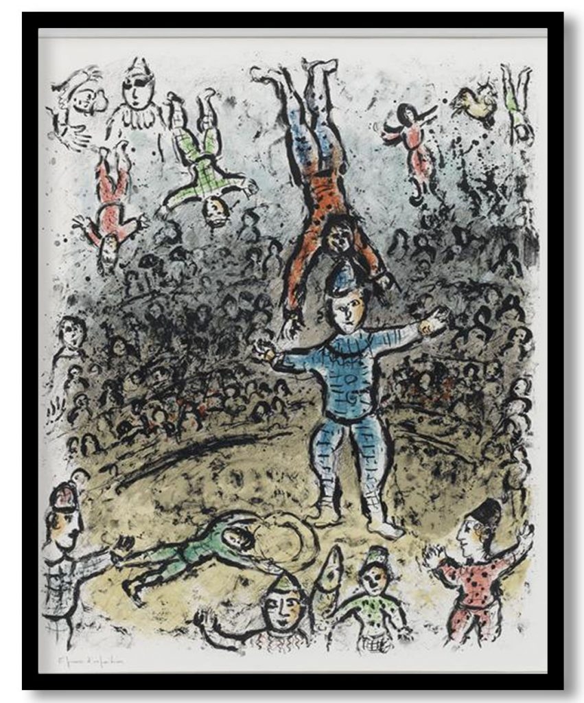 Equilibrists by Marc Chagall (1984)