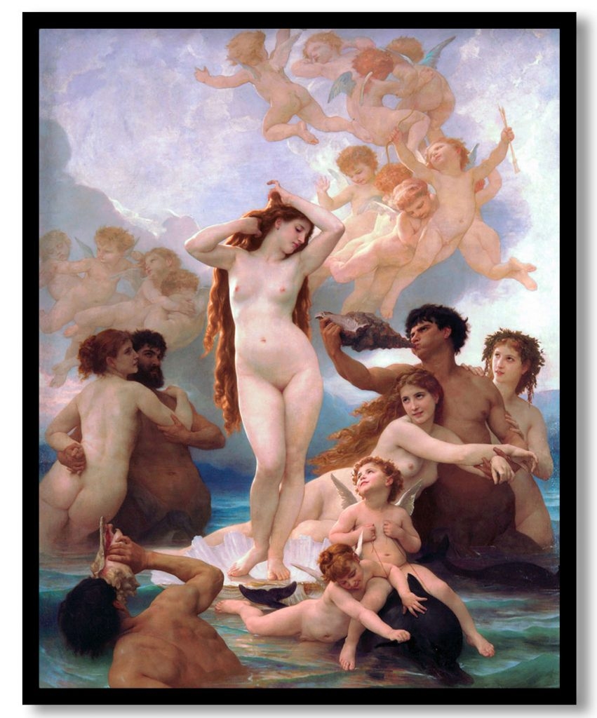 Birth Of Venus by William Adolphe Bouguereau (1879)