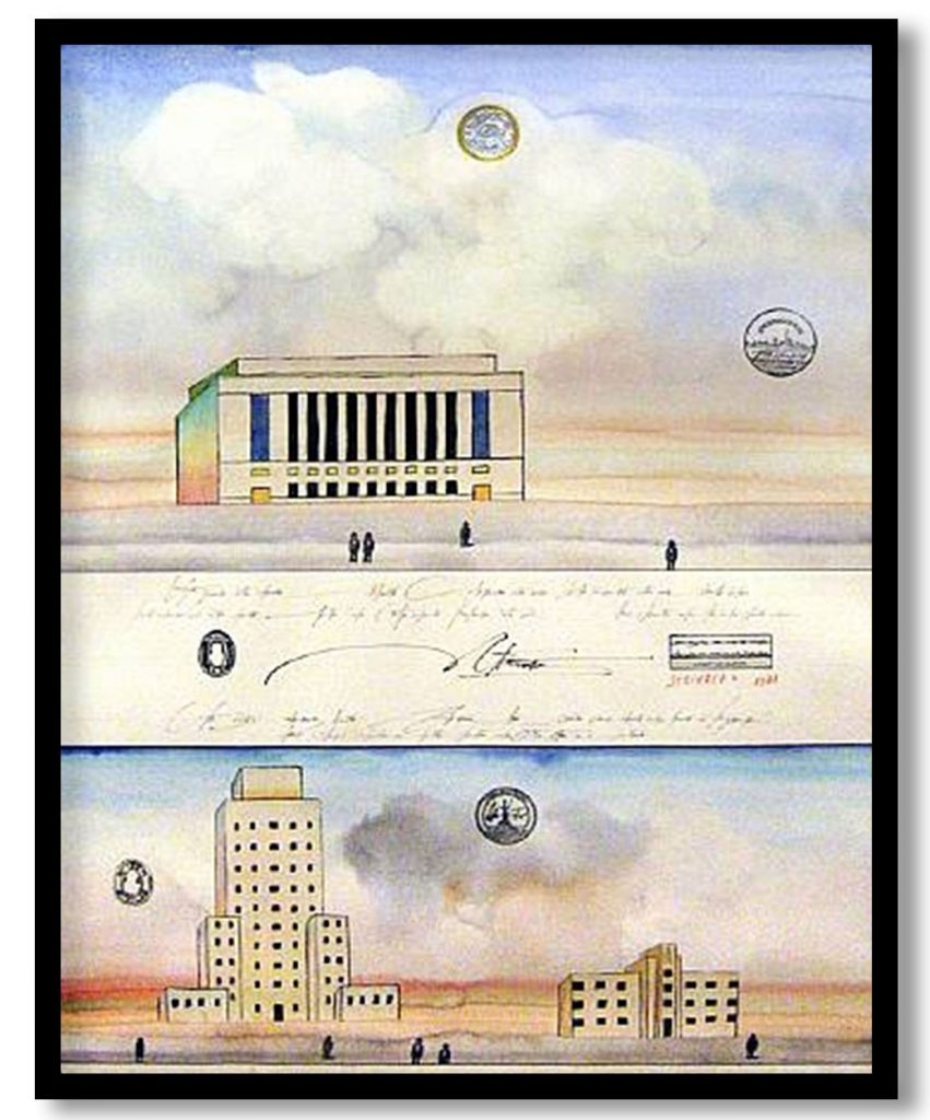 Federal Projects by Saul Steinberg (1981)
