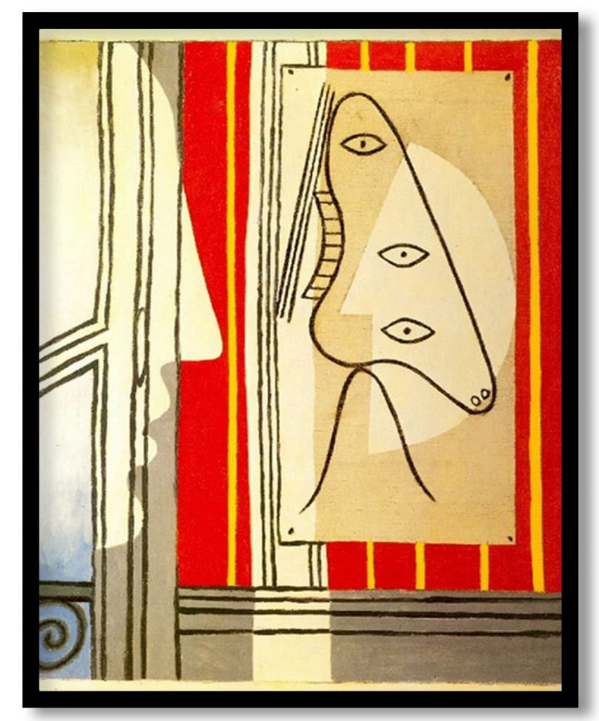 Figure and profile by Pablo Picasso (1928)