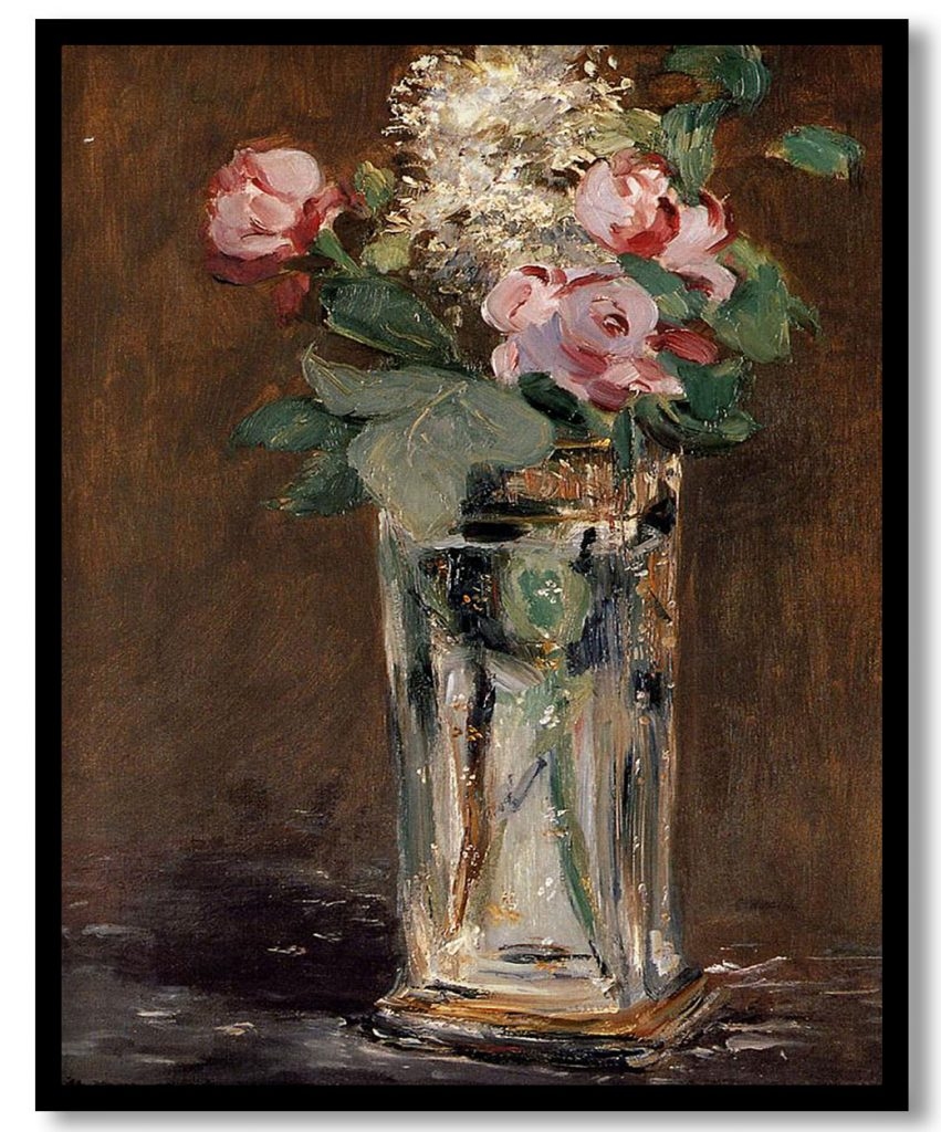 Flowers in a Crystal Vase by Edouard Manet (1882)