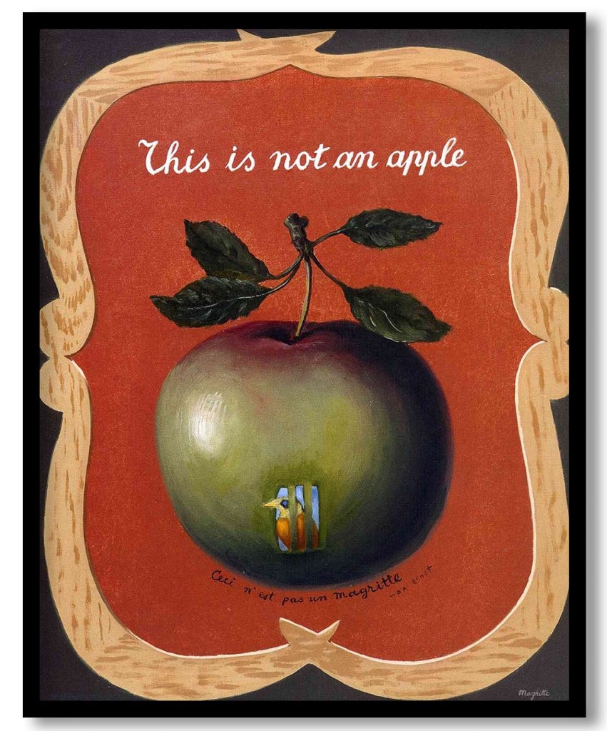 Force of habit by Rene Magritte (1960)