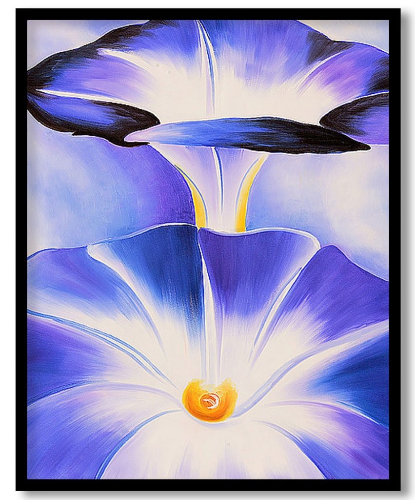 Blue Morning Glories by Georgia O'Keeffe (1935)