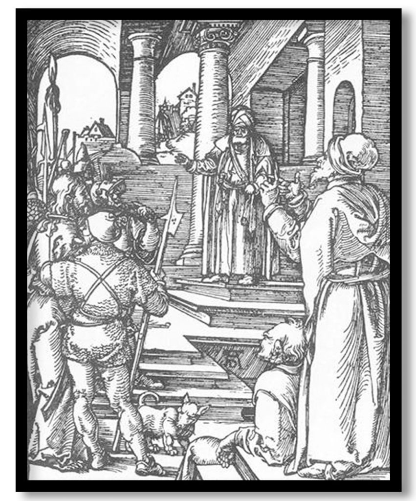 Christ before Pilate by Albrecht Durer (1511)