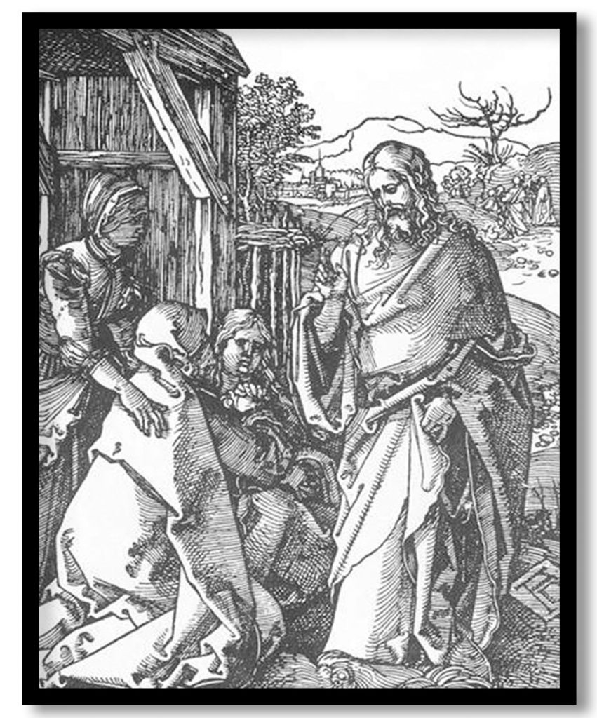 Christ Taking Leave of His Mother by Albrecht Durer (1511)