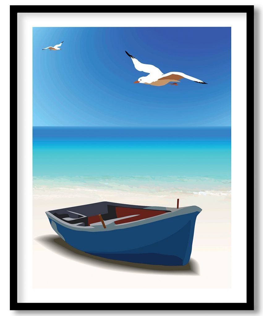 Feather creature aviate on raft lakeside