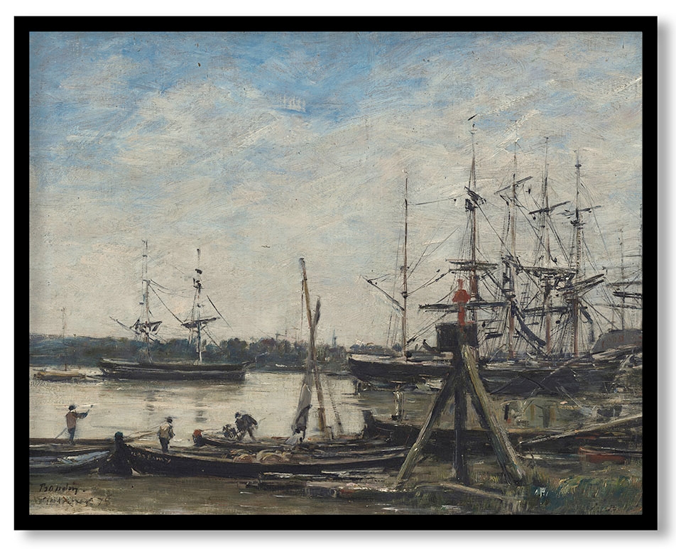 Bordeaux. O porto by Eugène Boudin (1876)