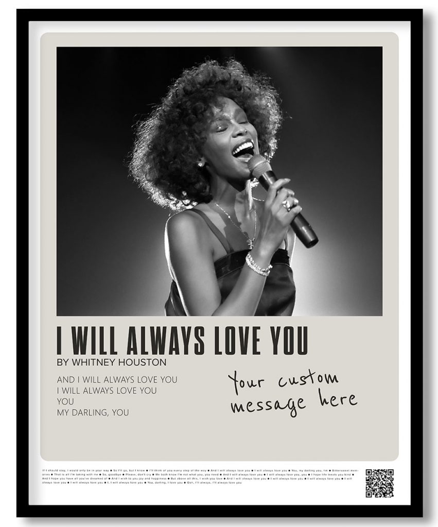 Whitney Houston - I will always love you (pantone)