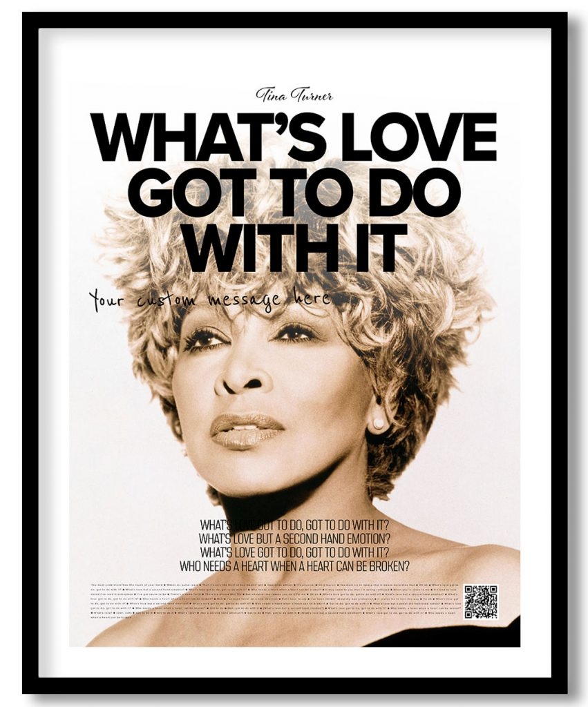 Tina Turner - What's love got to do with it (poster)