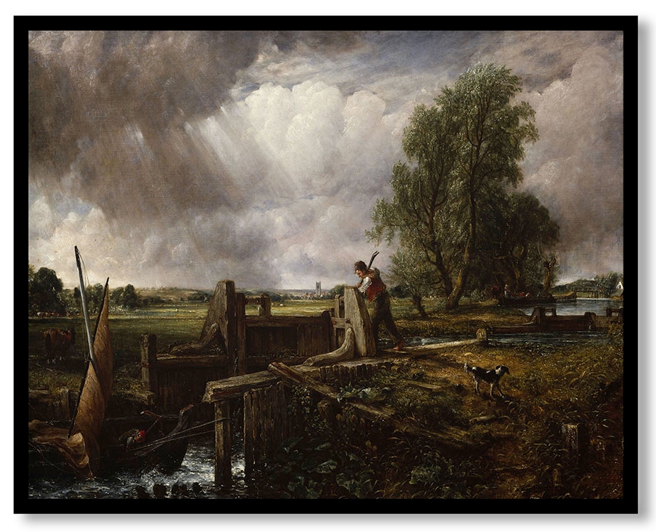 A Boat passing a Lock by John Constable (1826)