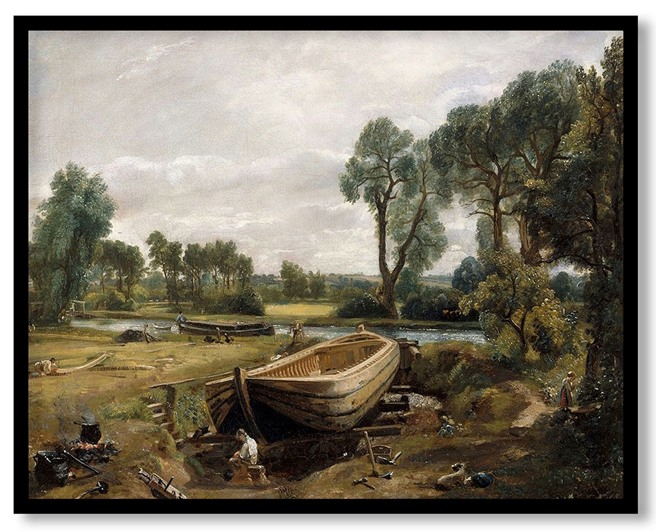 Boat-Building near Flatford Mill by John Constable (1815)